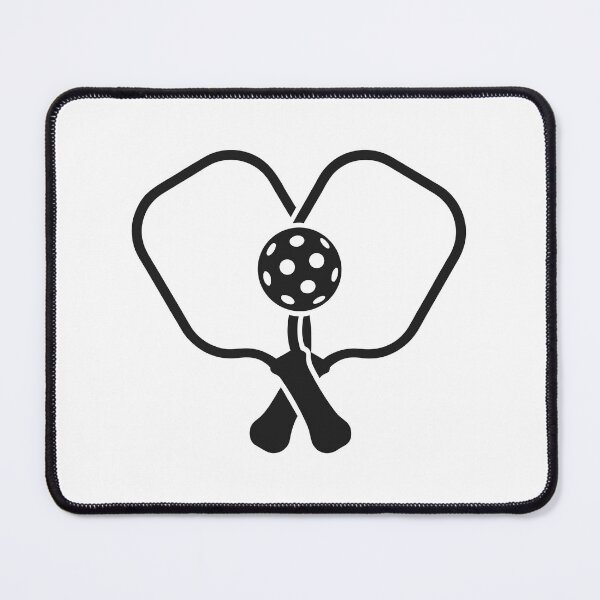 Item preview, Pickleball Love Heart Crossed Paddles Lover Sticker designed and sold by CutRootCo.