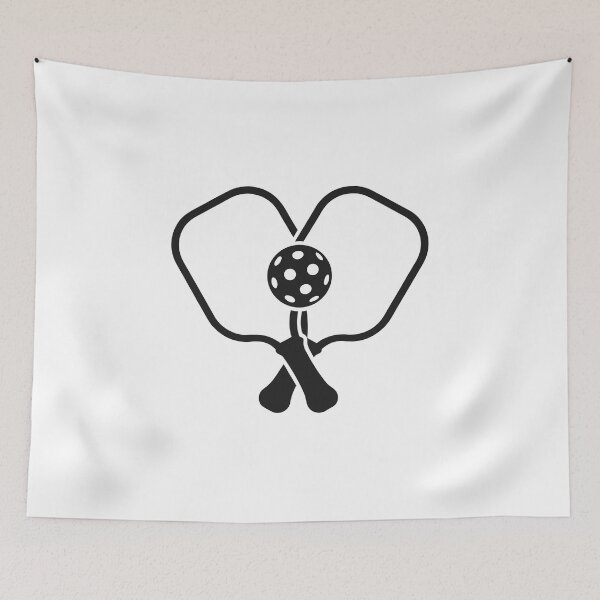 Item preview, Pickleball Love Heart Crossed Paddles Lover Sticker designed and sold by CutRootCo.