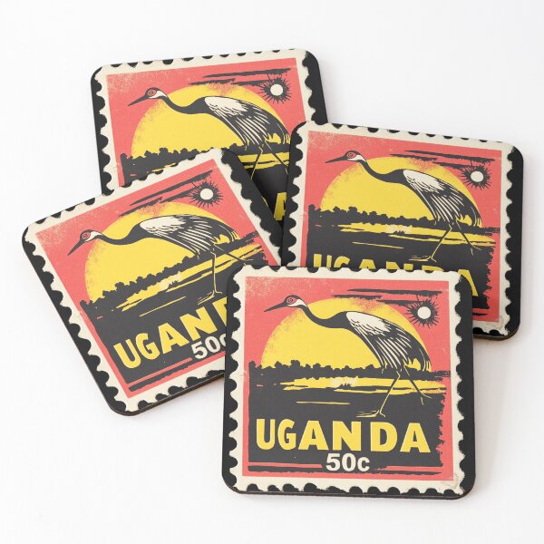 Item preview, Uganda Vintage Postage Stamp - Crested Crane designed and sold by tiigerdad.