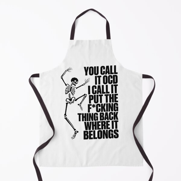 Item preview, You Call It OCD Dancing Skeleton Funny Humor Black White Sarcasm designed and sold by graphixpolash.
