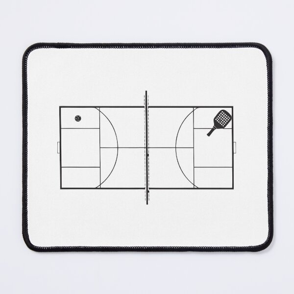 Item preview, Pickleball Court Aerial Blueprint Top View Sticker designed and sold by CutRootCo.