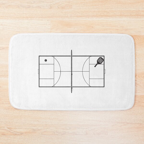 Item preview, Pickleball Court Aerial Blueprint Top View Sticker designed and sold by CutRootCo.