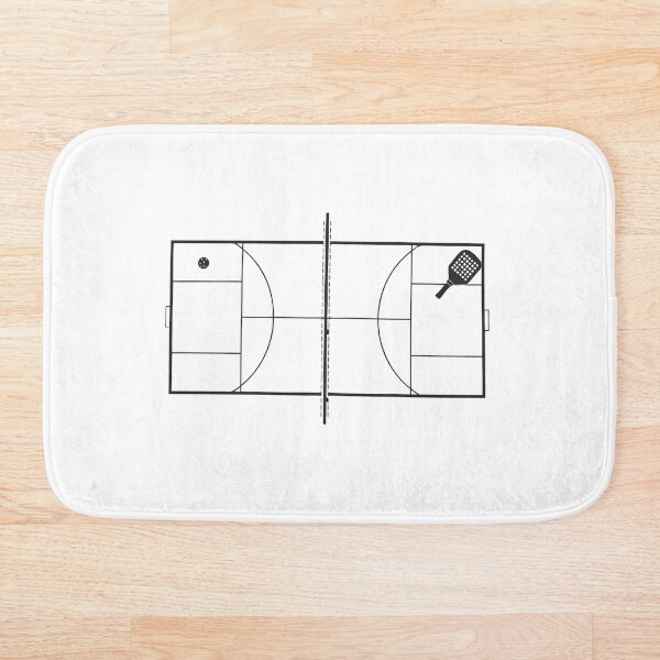 Item preview, Pickleball Court Aerial Blueprint Top View Sticker designed and sold by CutRootCo.