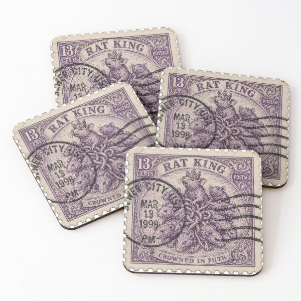 Item preview, Rat King Postage Stamp designed and sold by JJSizzleheimer.