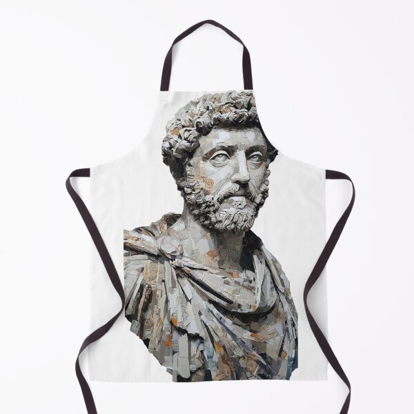 Item preview, Marcus Aurelius – Stoic Emperor | Literary Collage Portrait Art Print | Philosophy Poster designed and sold by OzzFrequency.