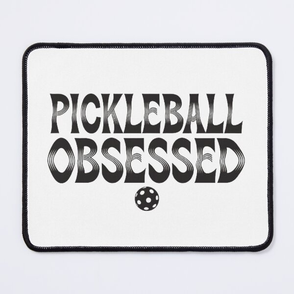 Item preview, Pickleball Obsessed Retro Wavy Typography Sticker Gift designed and sold by CutRootCo.