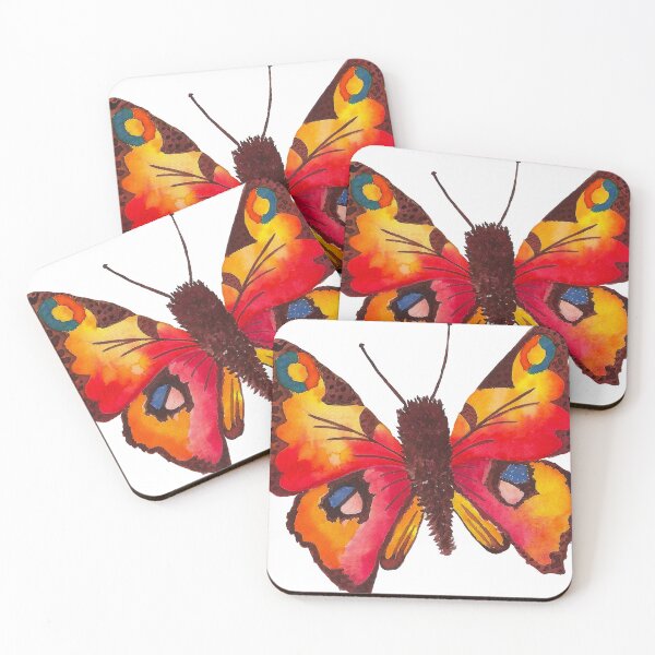 Item preview, Vibrant Watercolour Peacock Butterfly designed and sold by Jessica Morris Designs.