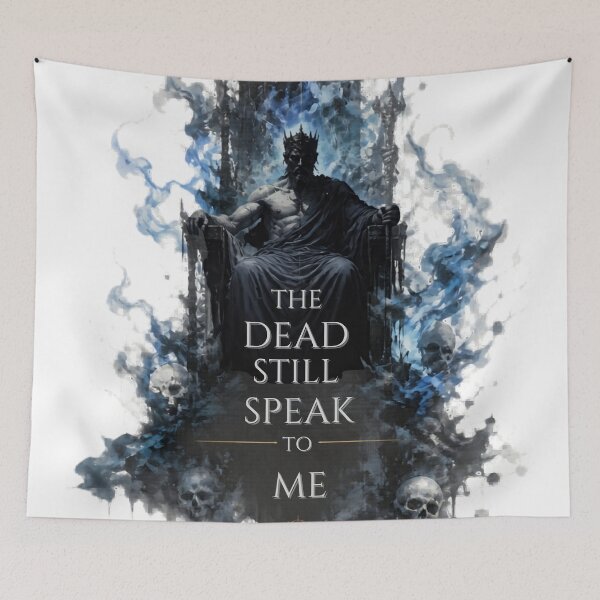 Item preview, The Dead Still Speak To Me – Artistic Underworld Deity Art designed and sold by ArtisElec.
