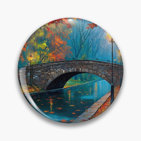 Item preview, Autumn Serenity A Tranquil Park Scene at Dusk designed and sold by Artessie.