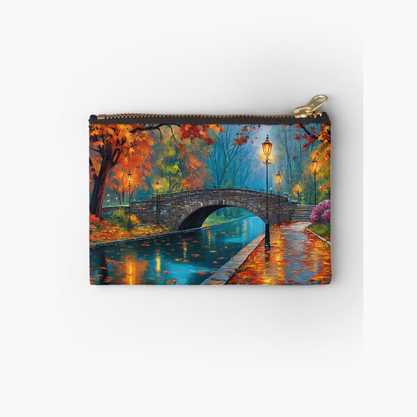 Item preview, Autumn Serenity A Tranquil Park Scene at Dusk designed and sold by Artessie.