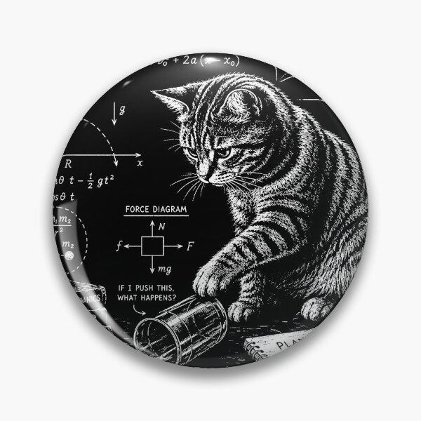 Item preview, Funny Physics Cat Humor What Cats Really Think Sarcastic designed and sold by will freed18.