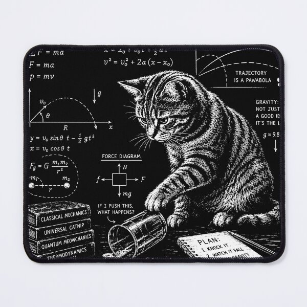 Item preview, Funny Physics Cat Humor What Cats Really Think Sarcastic designed and sold by will freed18.