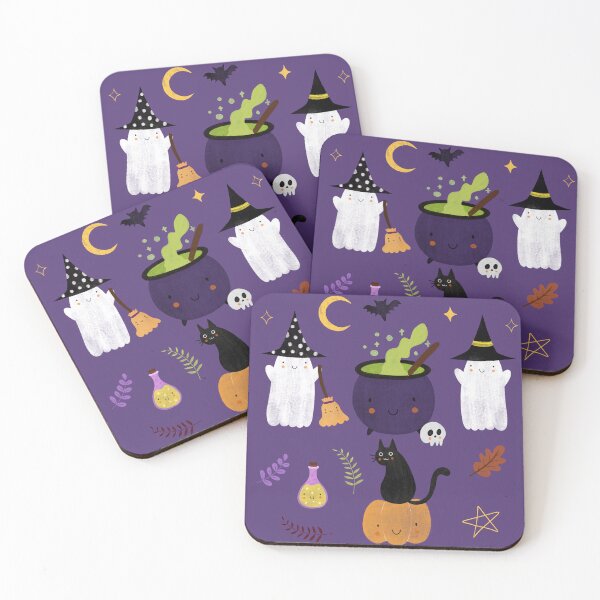 Item preview, Cute Ghosts Halloween Spot Illustration designed and sold by SpookyVenus.