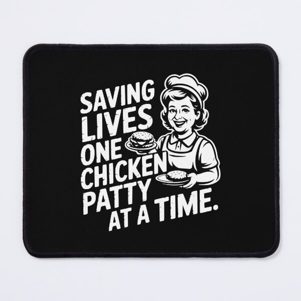 Item preview, Saving Lives One Chicken Patty At A Time designed and sold by theartfulaspie.