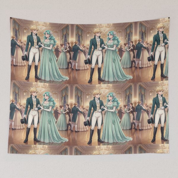Item preview, Haruka and Michiru at a Regency Ball designed and sold by Solace Sparkles.