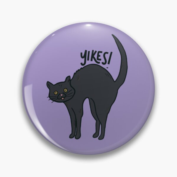 Item preview, "Yikes" Scared Cat  designed and sold by YesButNo Design.