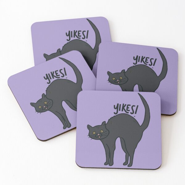 Item preview, "Yikes" Scared Cat  designed and sold by YesButNo Design.