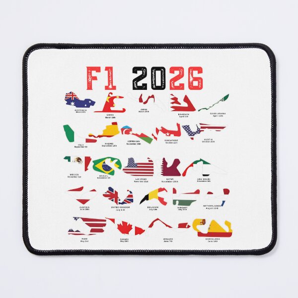 Item preview, 2026 Race Calendar Shirt Formula Racing Circuits Retro Motorsport Race Weekend Fan Gift designed and sold by tarzbol.