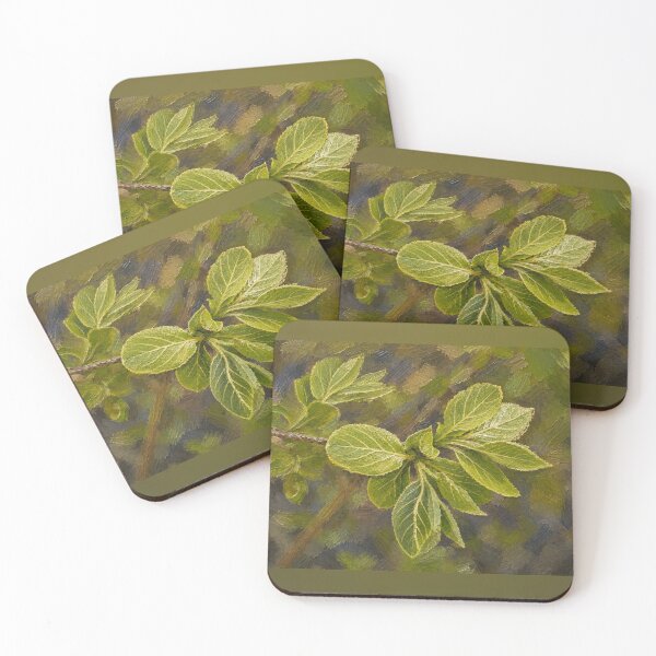 Item preview, Lush Spring Greenery Impressionist Oil Painting designed and sold by Blossom-Breeze.