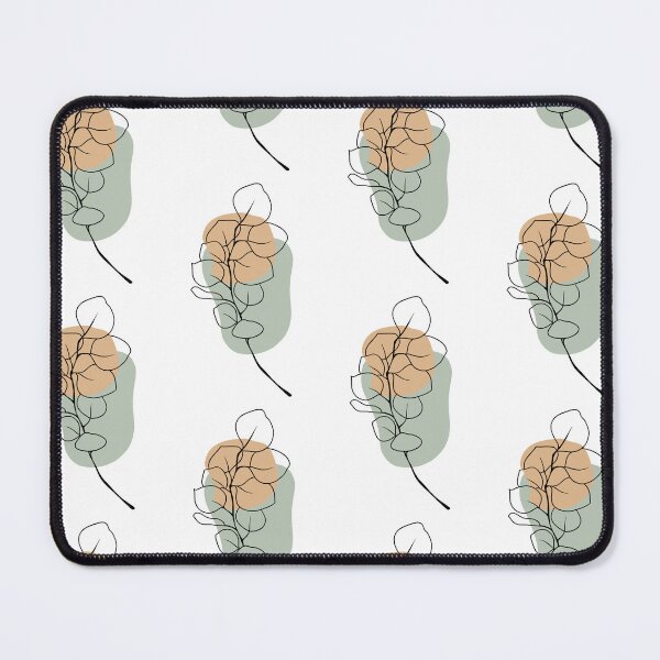 Item preview, Eucalyptus Branch Minimalist Line Art with Earthy Elements designed and sold by ArtTinulyaOk.