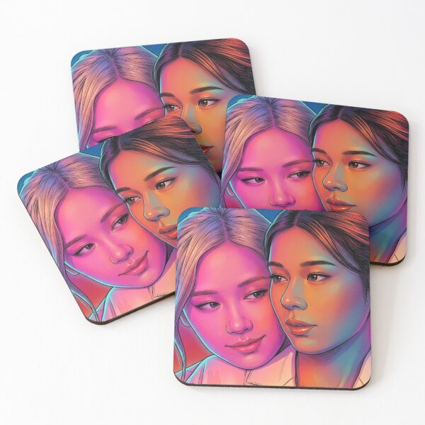 Item preview, Snuggle Me Neon Thai GL Series Lgbtq+ Love Sapphic Decor Poster Print Art Comic designed and sold by Mind Space.