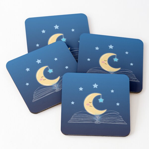 Item preview, Dreamy Moon Book – Cozy Reading Aesthetic designed and sold by lunadesignsmoon.