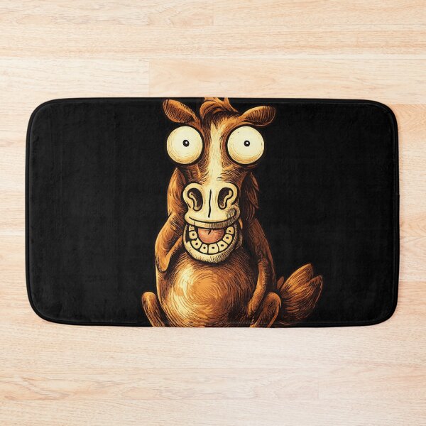 Item preview, Funny Crazy Horse - Whimsical Animal Wall Art Print Humor Gift designed and sold by Cust-tshirts.