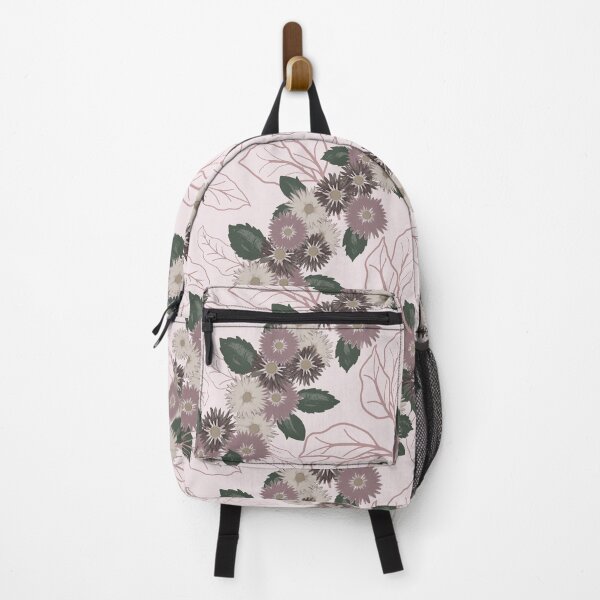 Item preview, Dusty Rose Floral Pattern, Mauve Cottage Daisy Print, Tonal Botanical Stripe Design designed and sold by Shop On Rosebud.