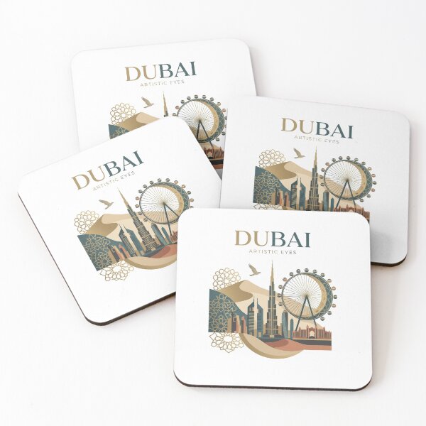Item preview, Dubai Aesthetic Collage Artistic City Skyline designed and sold by crystalar95.