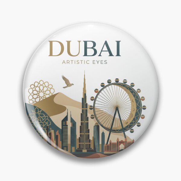 Item preview, Dubai Aesthetic Collage Artistic City Skyline designed and sold by crystalar95.