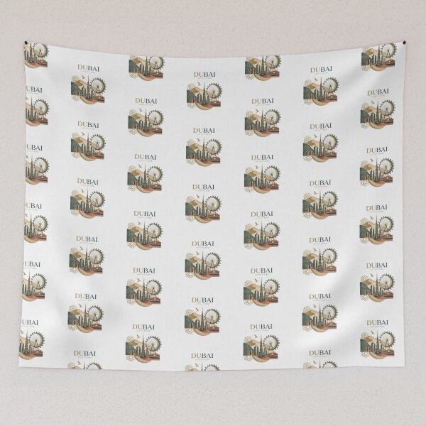 Item preview, Dubai Aesthetic Collage Artistic City Skyline designed and sold by crystalar95.