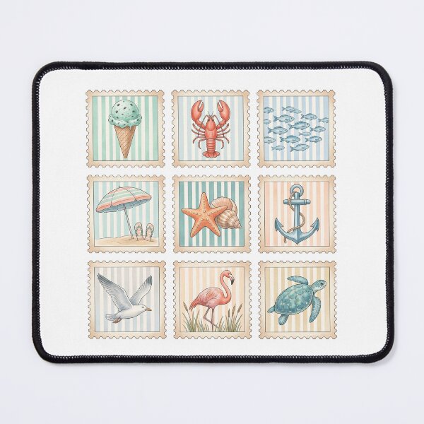 Item preview, Coastal Beach Stamp designed and sold by shellle in the ocean.