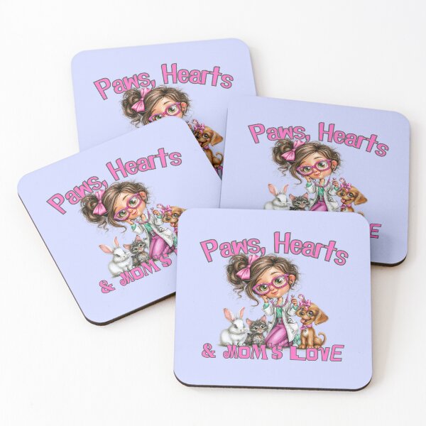 Item preview, Best Vet Mom Ever - Cute Veterinary Professional with Pets designed and sold by illeN-Art-World.