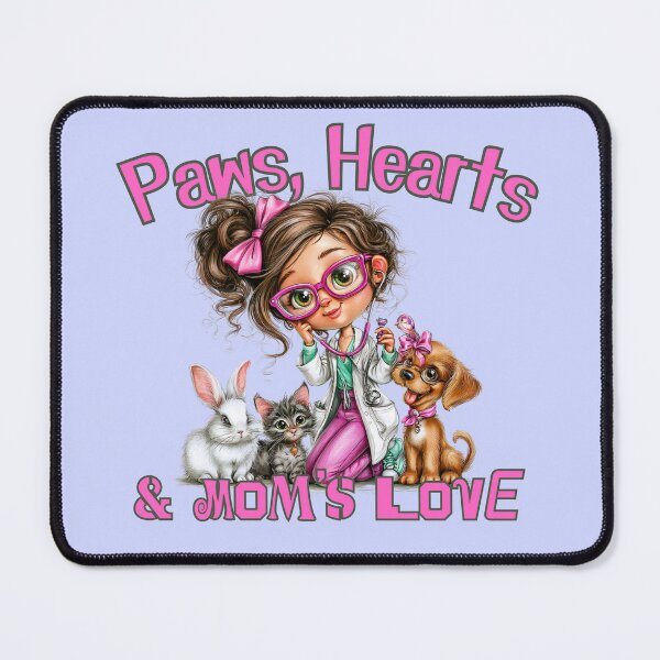 Item preview, Best Vet Mom Ever - Cute Veterinary Professional with Pets designed and sold by illeN-Art-World.