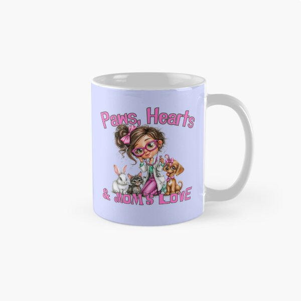 Item preview, Best Vet Mom Ever - Cute Veterinary Professional with Pets designed and sold by illeN-Art-World.