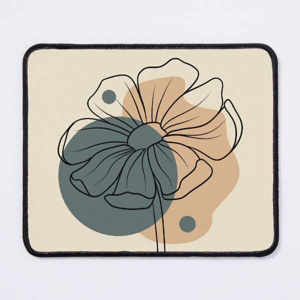 Item preview, Abstract Botanical Flower Bloom with Geometric Circles designed and sold by ArtTinulyaOk.