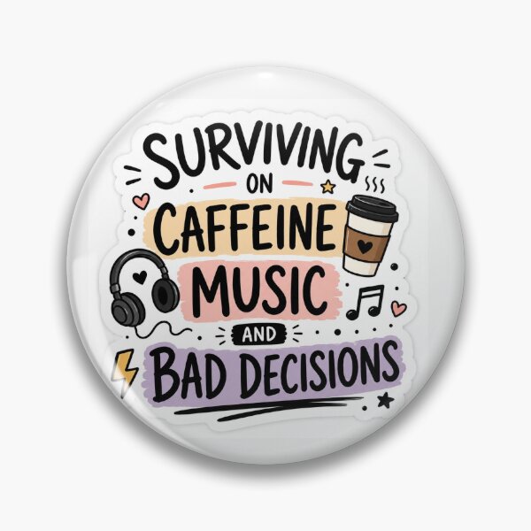 Item preview, Surviving On Caffeine And Music designed and sold by MoodMingle.