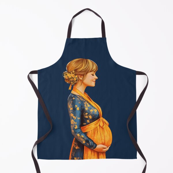 Item preview, Radiant Motherhood Pregnant Woman Floral Art designed and sold by NikaNavi.