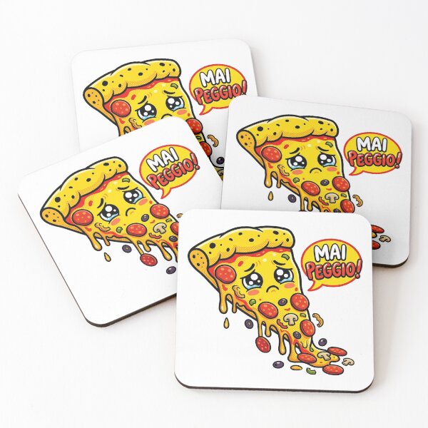 Item preview, Peggio Cute Messy Pizza Character Art designed and sold by DuckOddity.