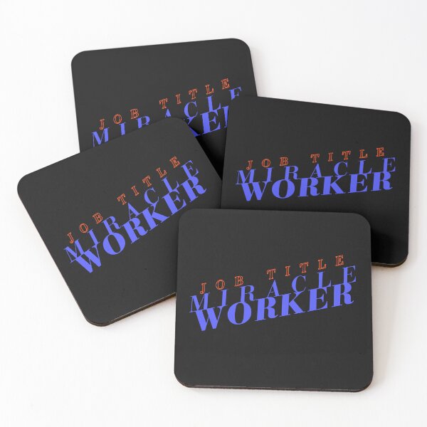 Item preview, JOB TITLE Miracle Worker COWORKER GIFT office humor designed and sold by ChooseAndPrint.
