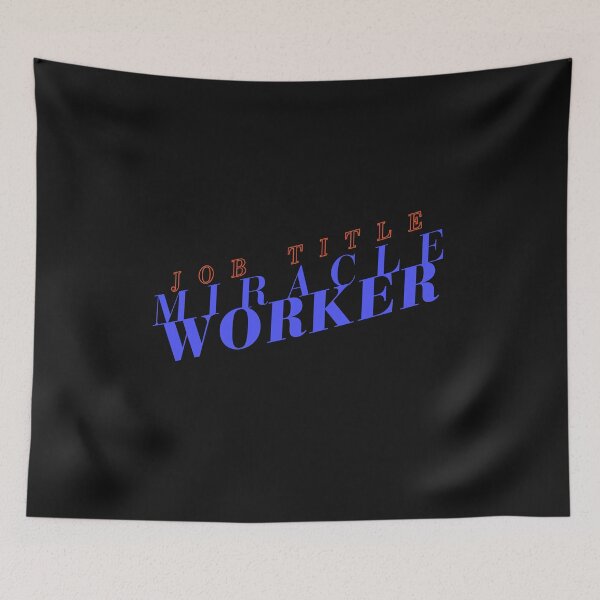 Item preview, JOB TITLE Miracle Worker COWORKER GIFT office humor designed and sold by ChooseAndPrint.