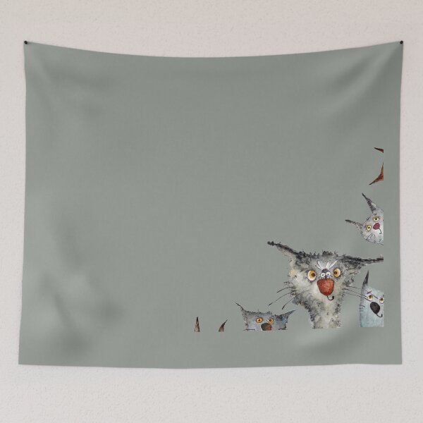 Item preview, Curious Cats Exploring the World  designed and sold by MalwasBasket.