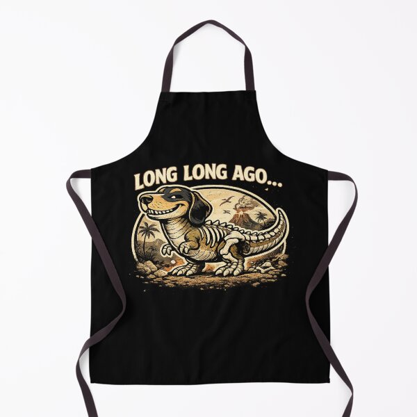 Item preview, Proud to Have A Small Wiener Long Long Ago Funny Dachshund Dinosaur Retro Design designed and sold by VibeOffline Studio.