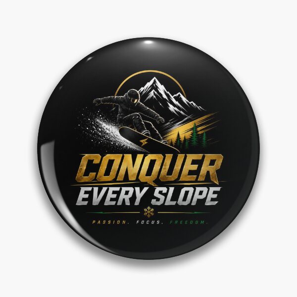 Item preview, Conquer Every Slope – Premium Snowboarding Motivation Design designed and sold by Newthingzy.