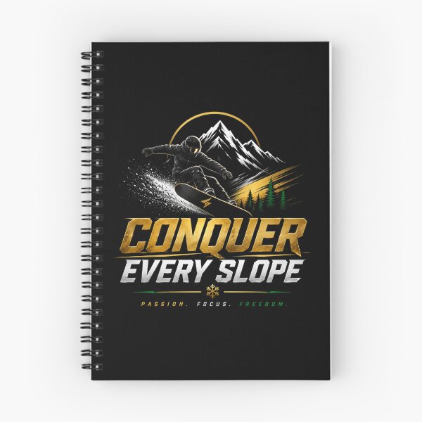 Item preview, Conquer Every Slope – Premium Snowboarding Motivation Design designed and sold by Newthingzy.