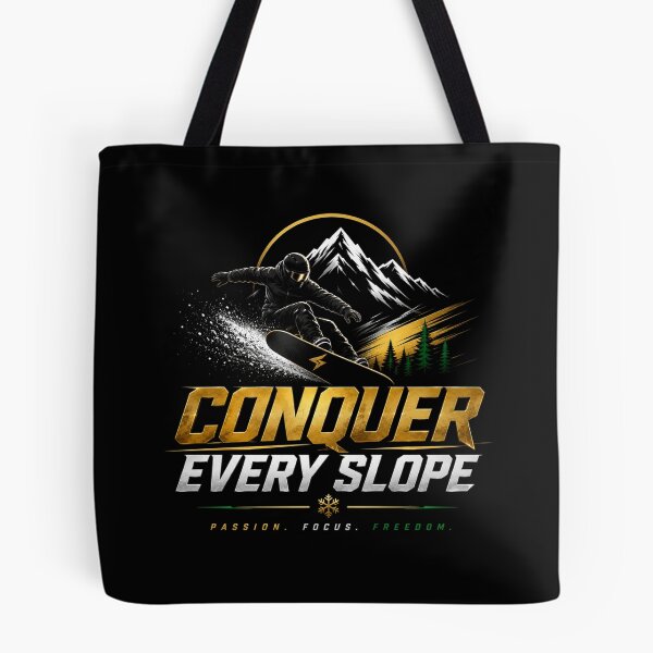 Item preview, Conquer Every Slope – Premium Snowboarding Motivation Design designed and sold by Newthingzy.