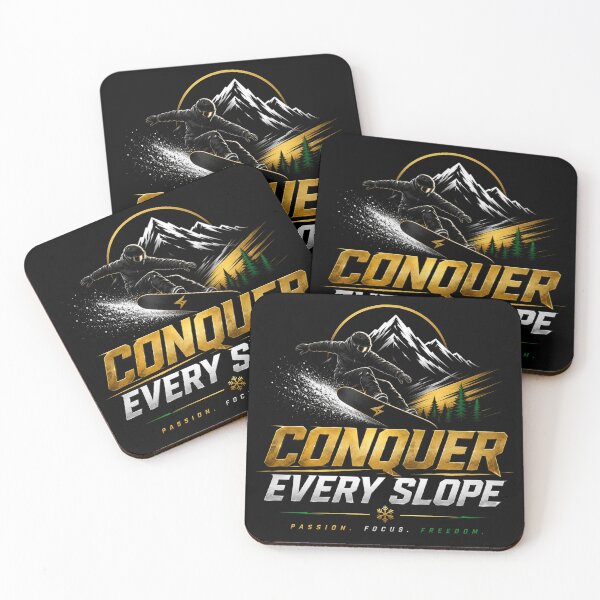 Item preview, Conquer Every Slope – Premium Snowboarding Motivation Design designed and sold by Newthingzy.