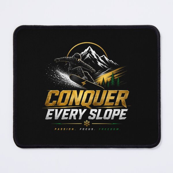 Item preview, Conquer Every Slope – Premium Snowboarding Motivation Design designed and sold by Newthingzy.