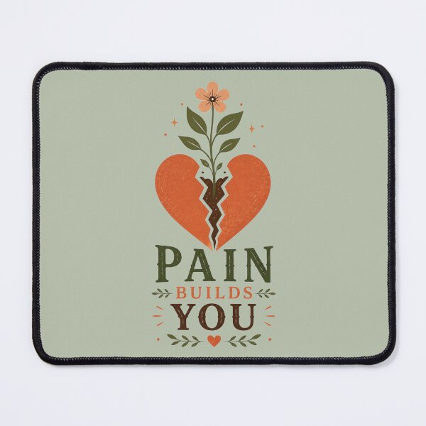 Item preview, Pain Builds You – Inspirational Growth Quote Vintage Boho Design designed and sold by Inner Flame Studio.