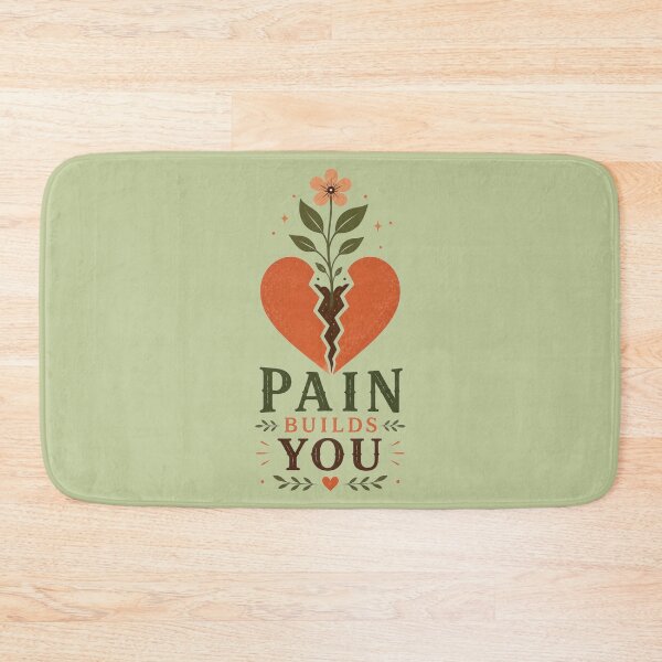 Item preview, Pain Builds You – Inspirational Growth Quote Vintage Boho Design designed and sold by Inner Flame Studio.